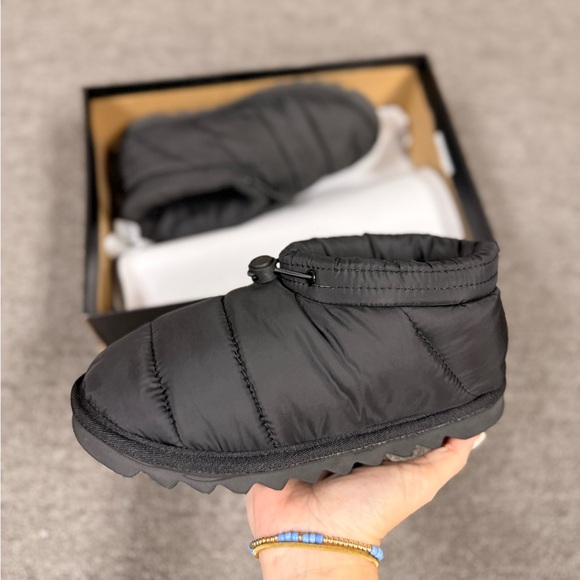 Black Mini Puff Bootie - Picture 2 of 5